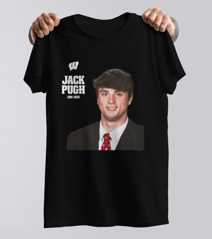 Wisconsin Badgers Football Jack Pugh 2001 2026 T-Shirt