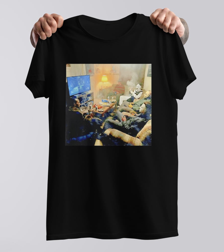 Jason Voorhees Ghostface The Clown Michael Myers Killer Movies Gaming Night T-Shirt