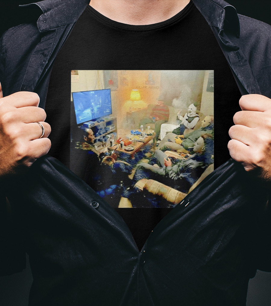 Jason Voorhees Ghostface The Clown Michael Myers Killer Movies Gaming Night T-Shirt