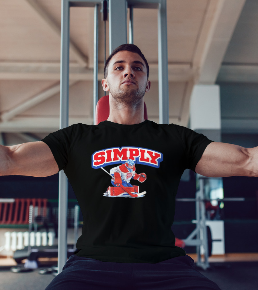 Simply The Best Hockey Goalie Red White Blue T-Shirt
