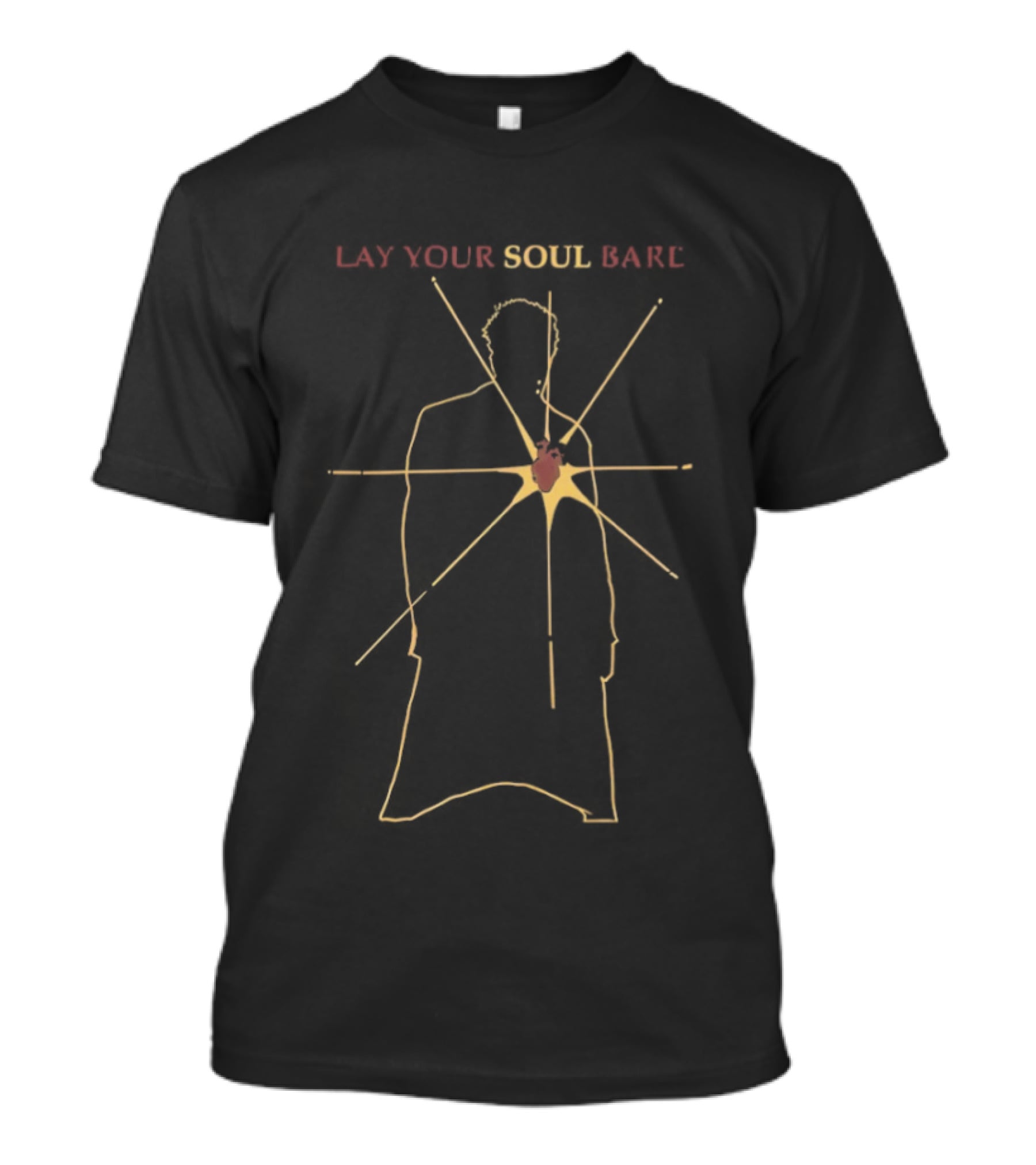 Lay Your Soul Baru Heart Starburst T-Shirt