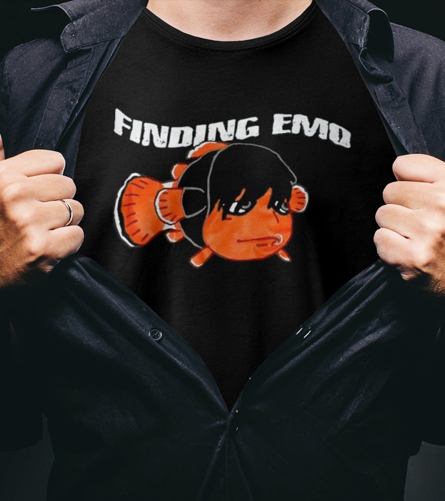 Finding Emo Clownfish Emo Hairstyle Playful Twist T-Shirt