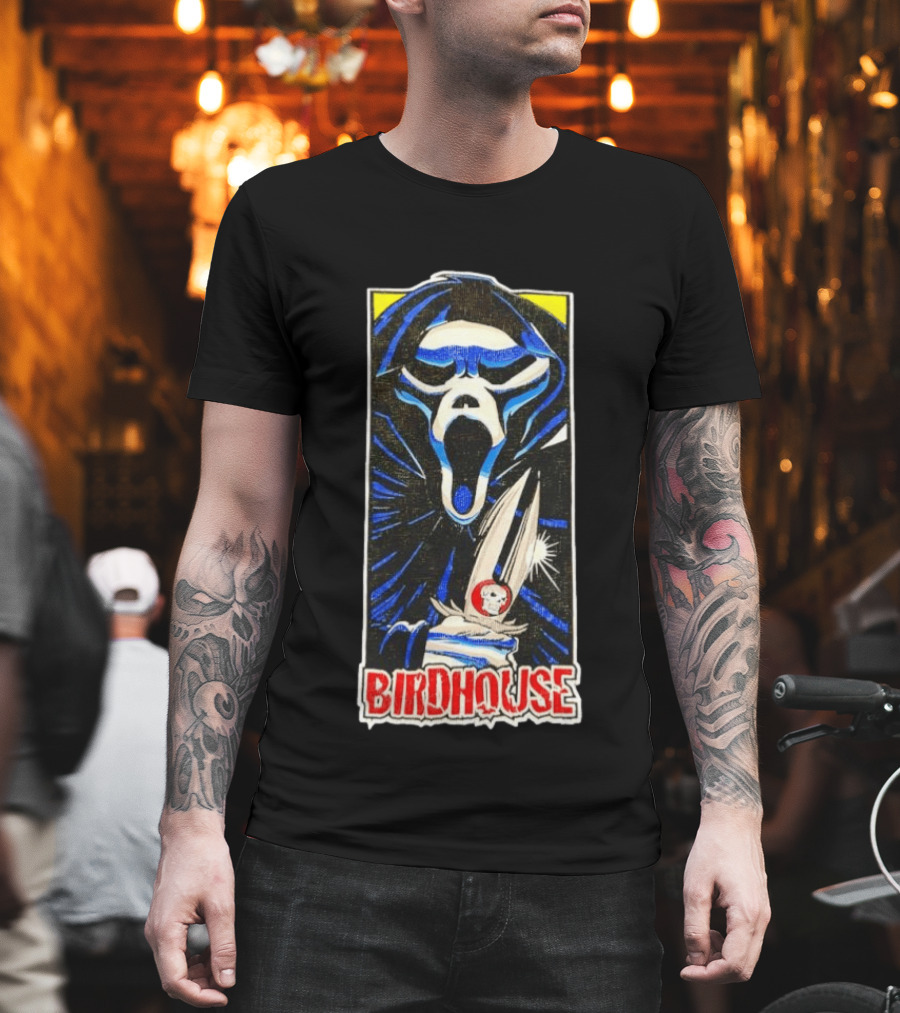 Birdhouse Ghostface Knife Skateboard T-Shirt
