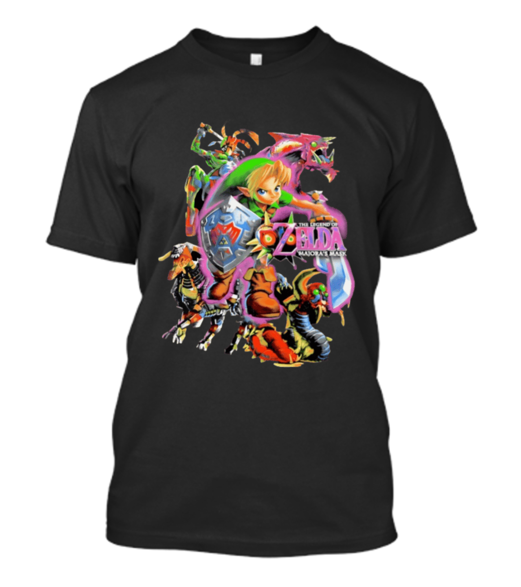 The Legend Of Zelda Majora's Mask Link Skull Kid Epona Characters T-Shirt