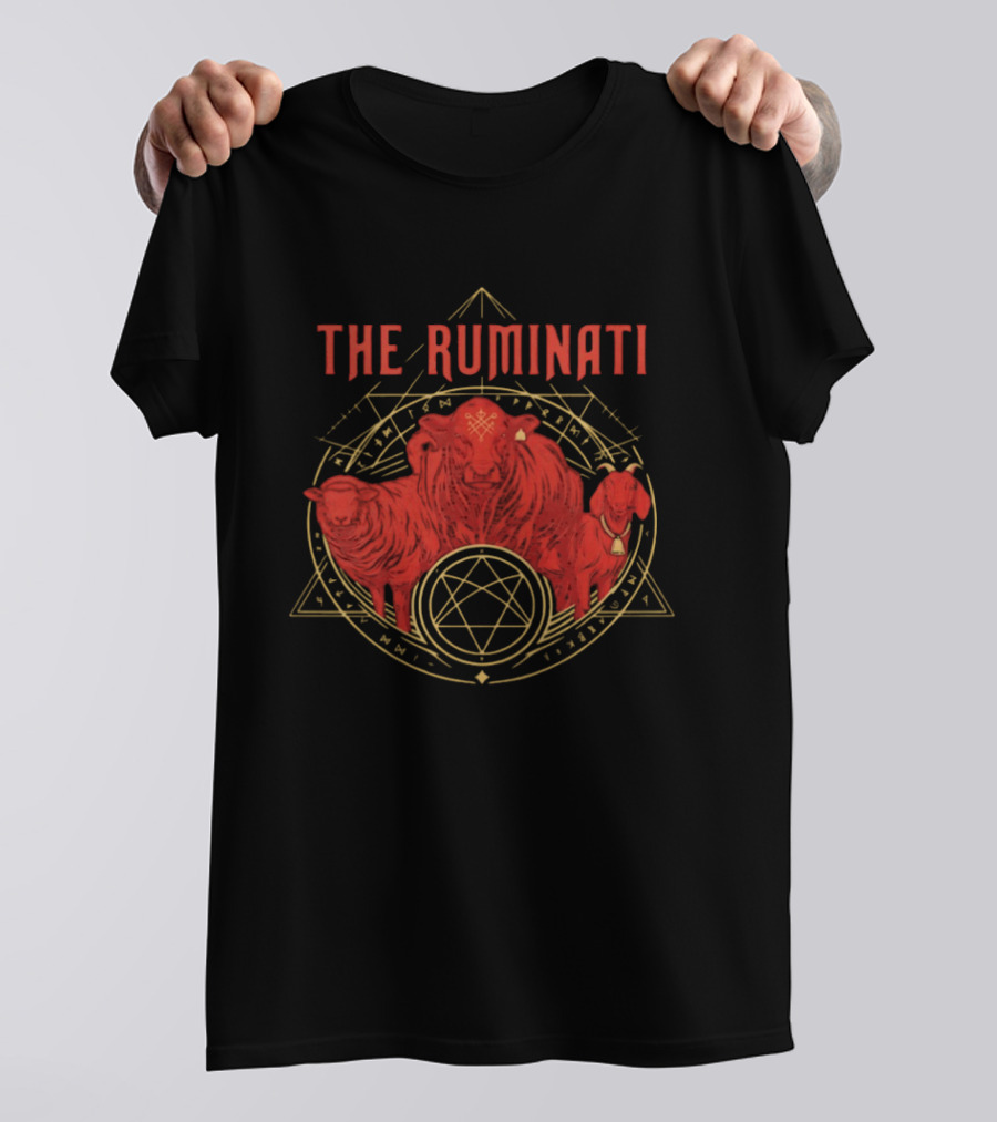 The Ruminati Cow Sheep Goat Illuminati Symbolism T-Shirt