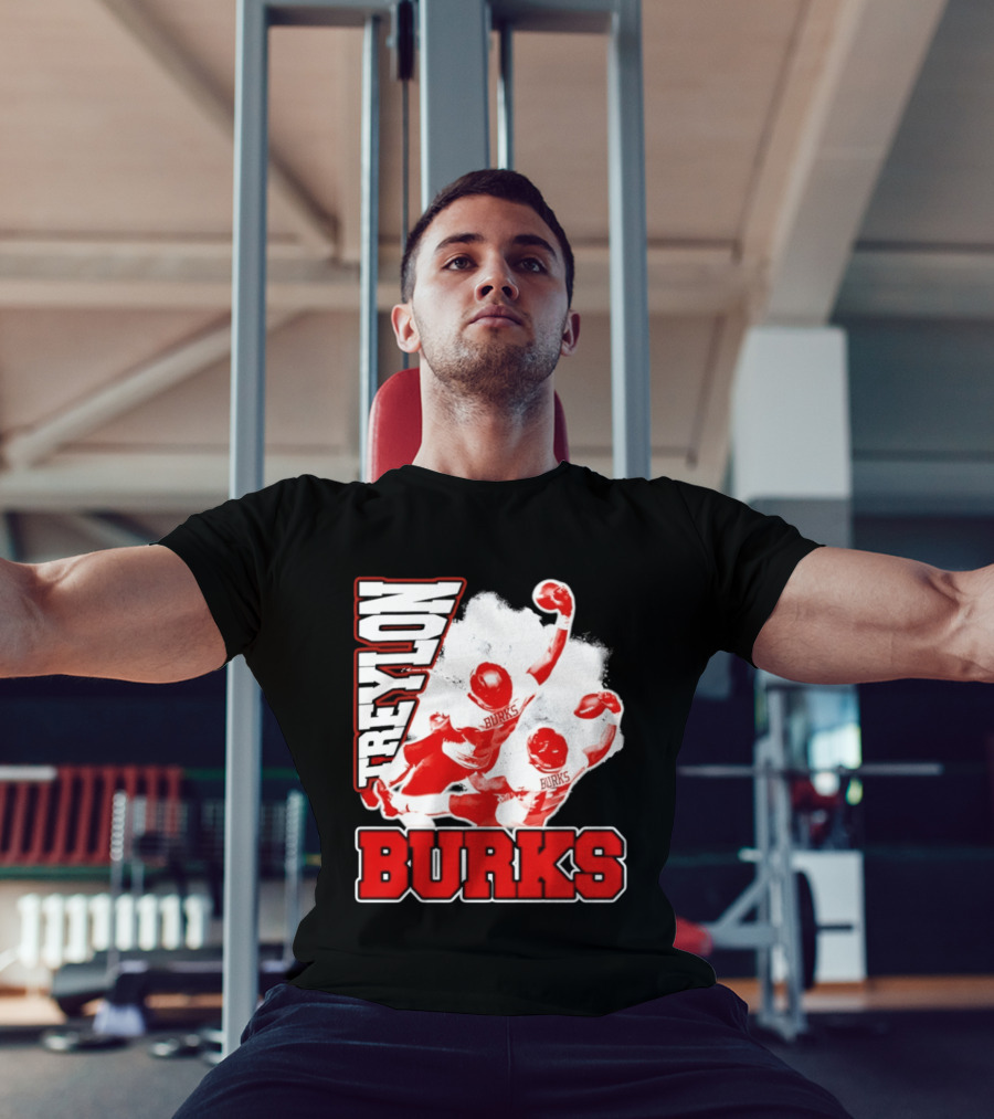 Treylon Burks Washington Commanders Burks Football Action T-Shirt