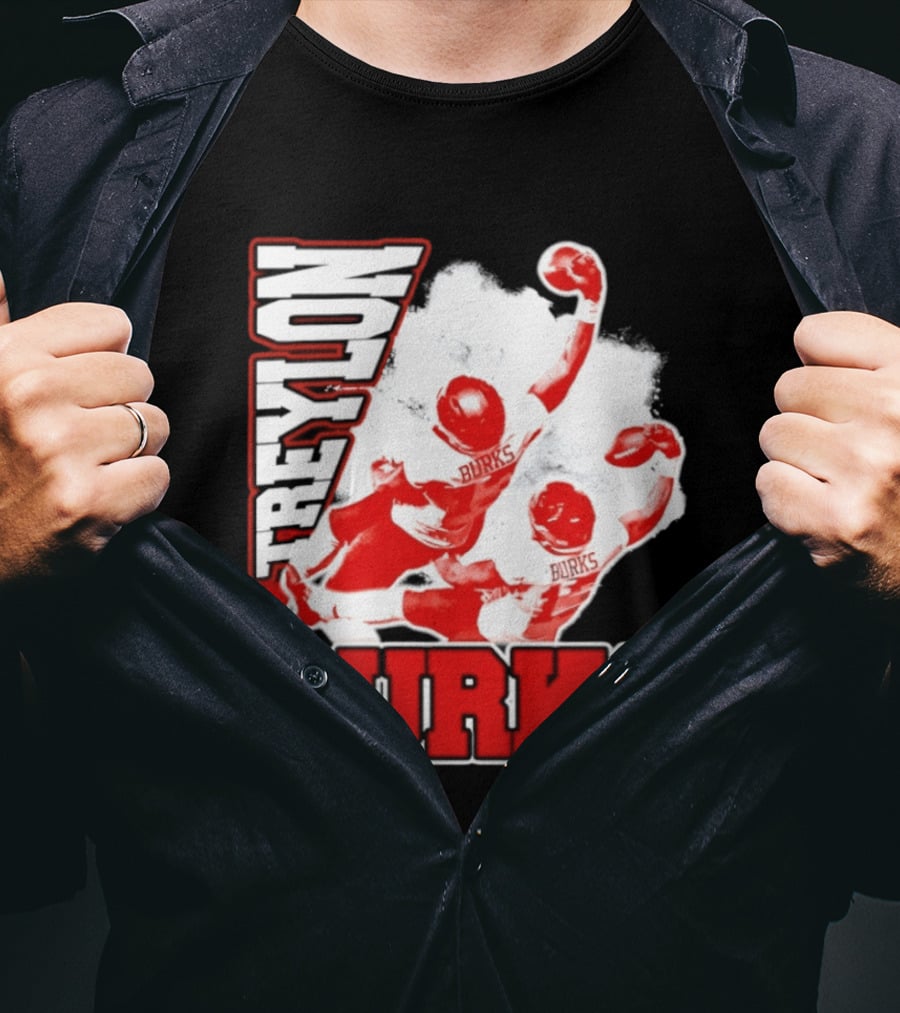 Treylon Burks Washington Commanders Burks Football Action T-Shirt