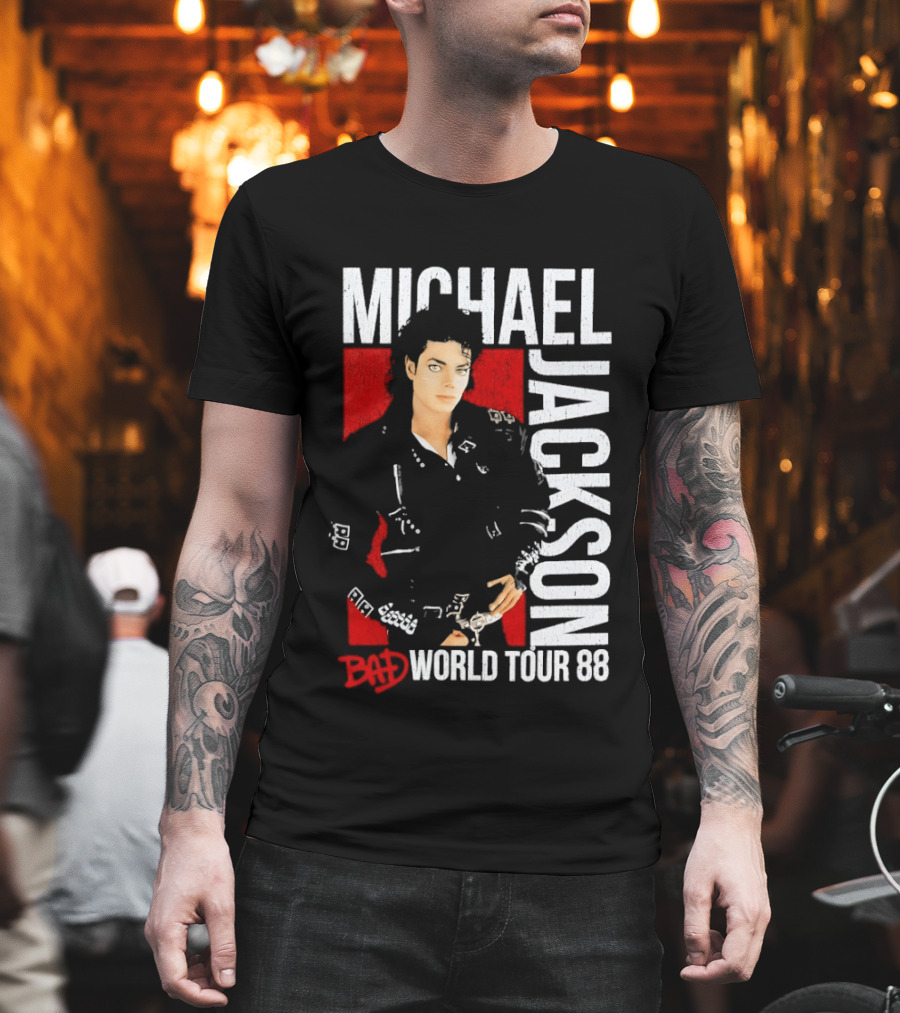 Michael Jackson Bad World Tour 1988 Live Concert Memorabilia T-Shirt