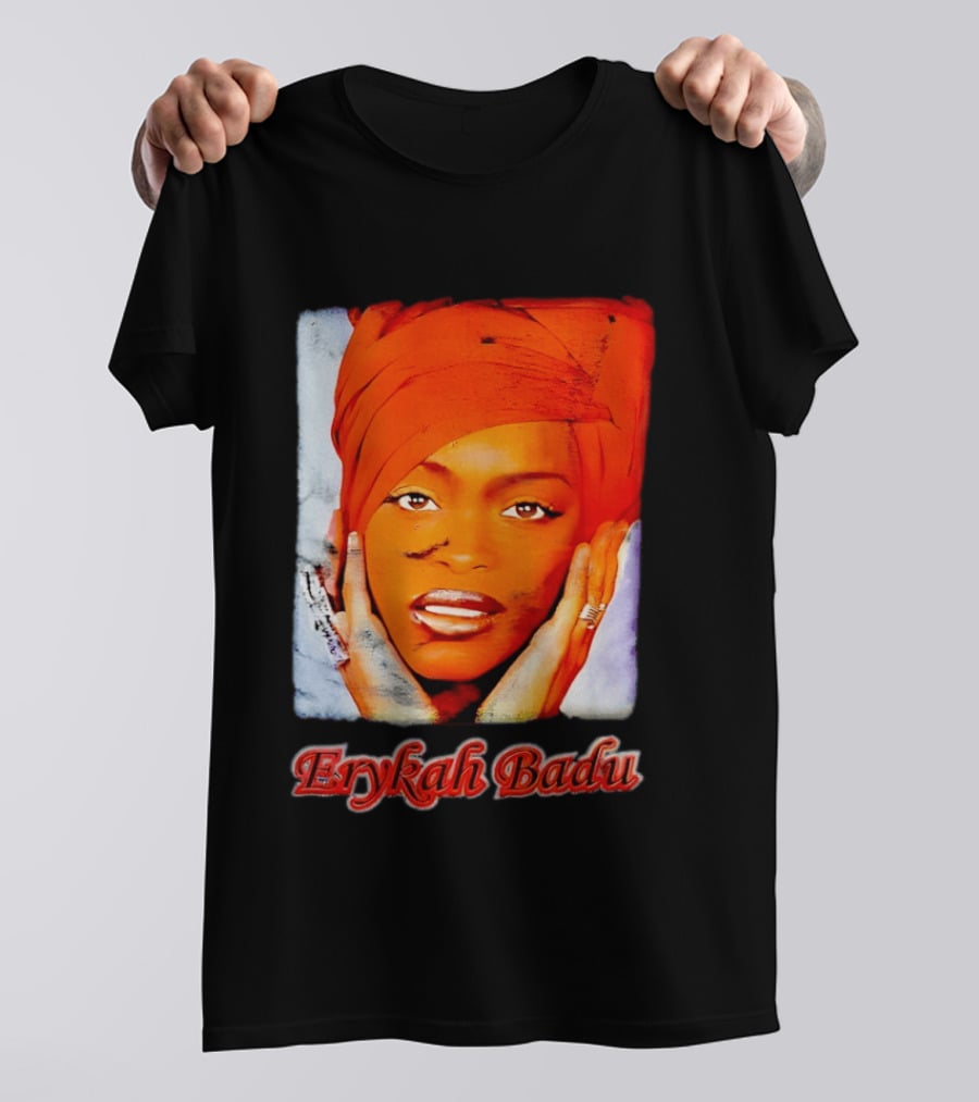 Erykah Badu Iconic Headwrap And Face T-Shirt