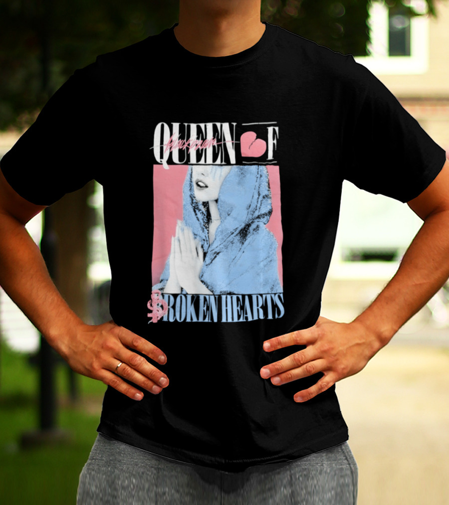Blackbear Queen Of Broken Hearts Prayer Design With Pink And Blue Aesthetic T-Shirt