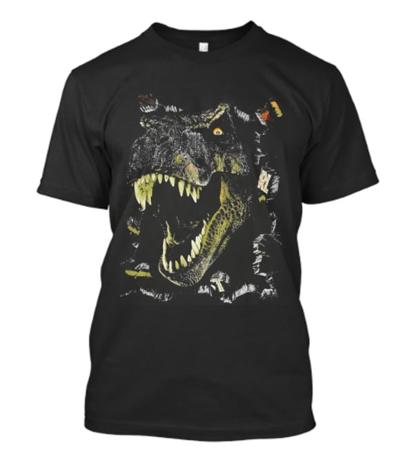 Lost World JP Jurassic Park Dinosaur Rex Fossil Skeleton T-Shirt