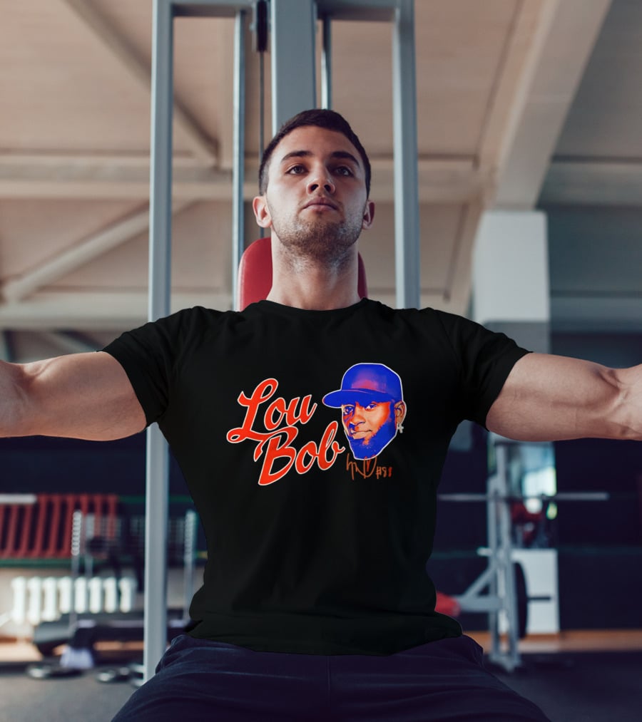 Lou Bob Luis Robert Jr New York Mets Big Head T-Shirt