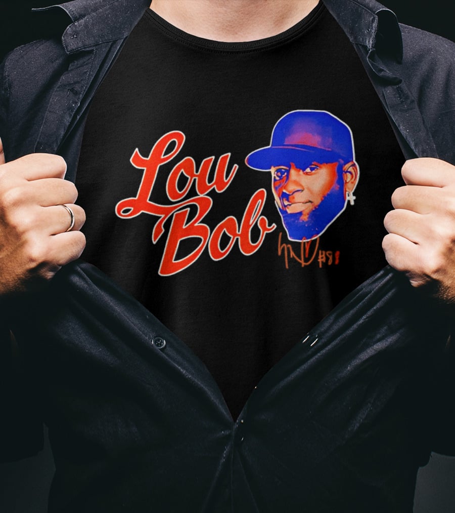 Lou Bob Luis Robert Jr New York Mets Big Head T-Shirt