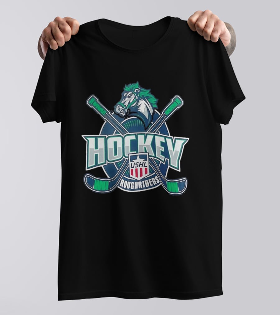 USHL Cedar Rapids RoughRiders Hockey Team T-Shirt