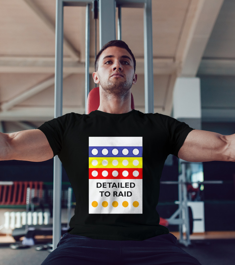 Detailed To Raid Colorful Circle Stripes T-Shirt