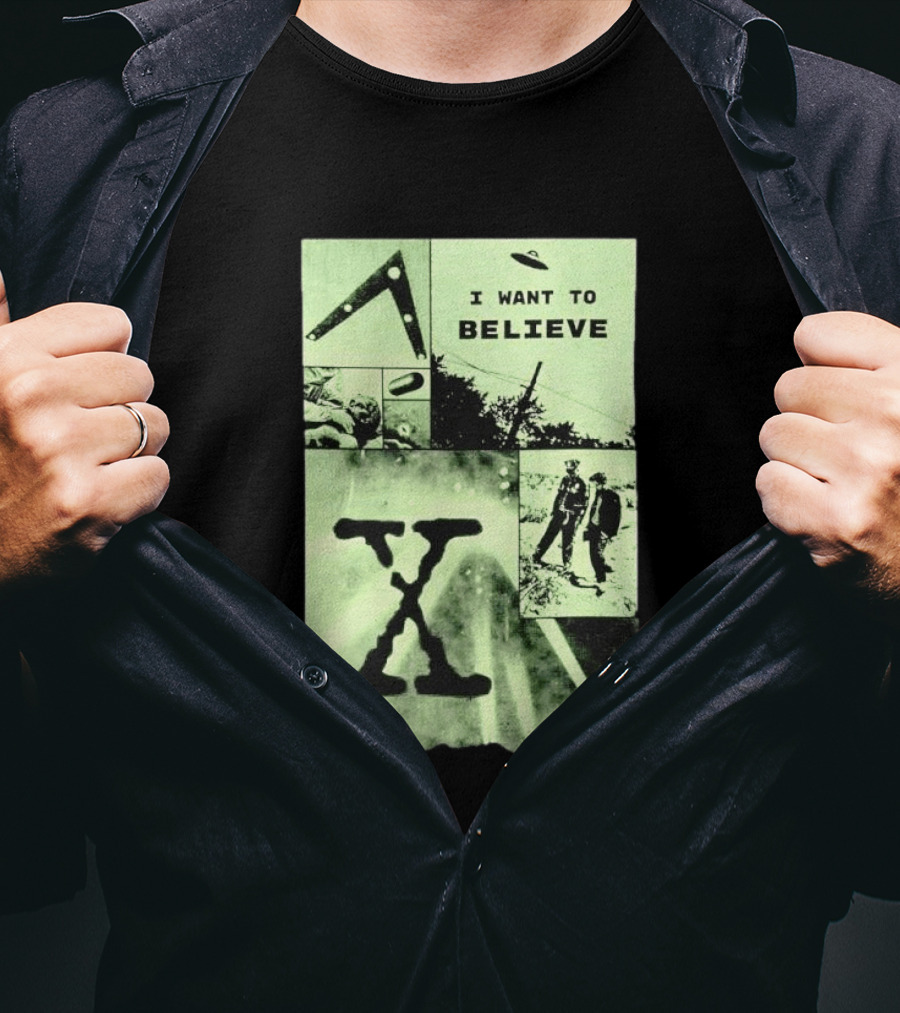 Paranormal I Want To Believe UFO X Files Aliens And Mysteries T-Shirt