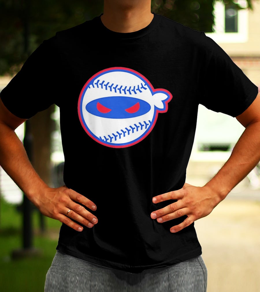 Pitching Ninja Baseball Eyes Atlanta T-Shirt