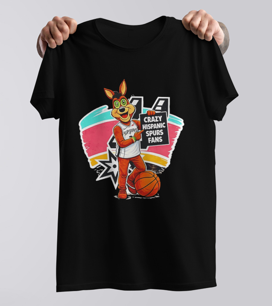 Crazy Hispanic Spurs Fans San Antonio Basketball Spurs T-Shirt