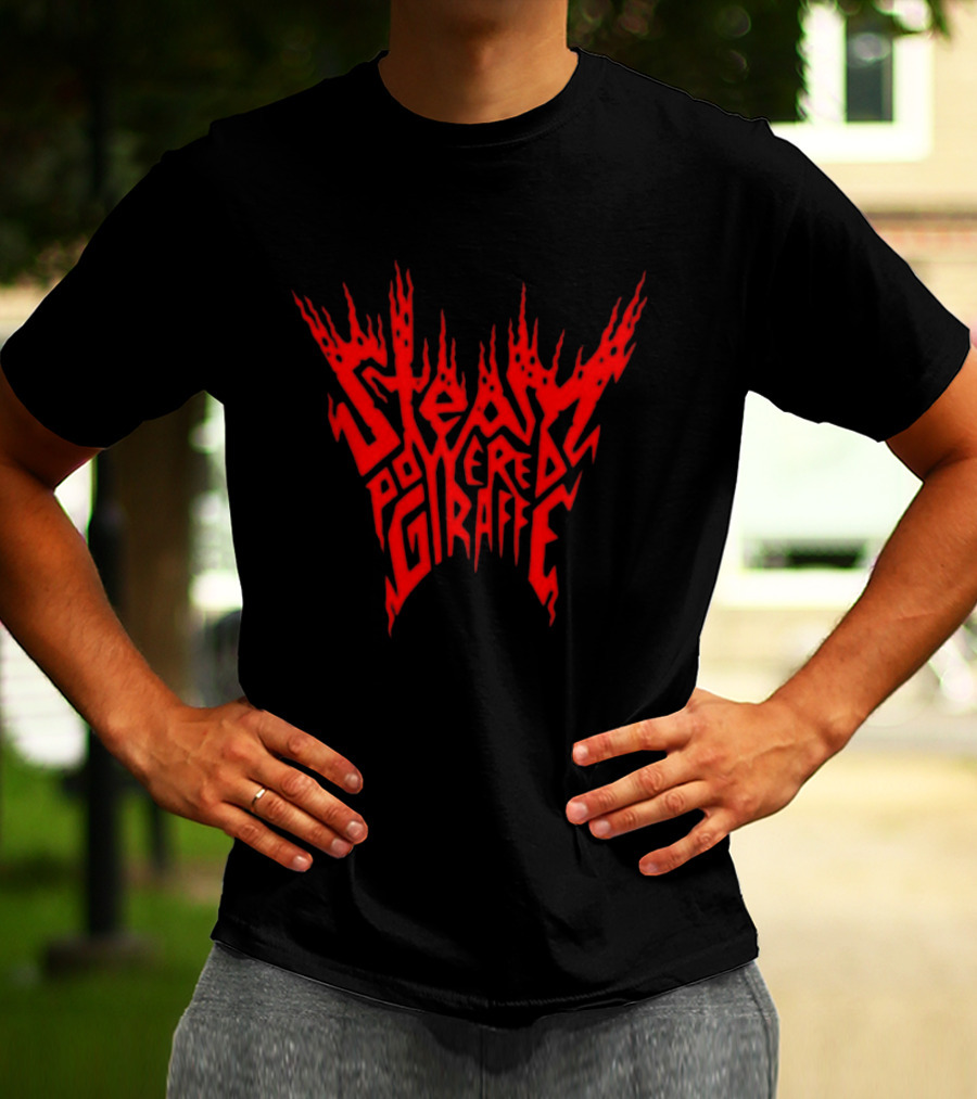 Steam Powered Giraffe Red Flame T-Shirt