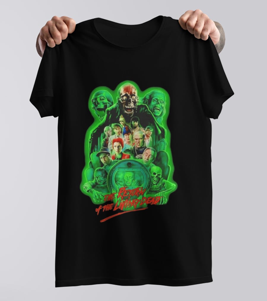 The Return Of The Living Dead 1985 Horror Zombie Movie Characters T-Shirt