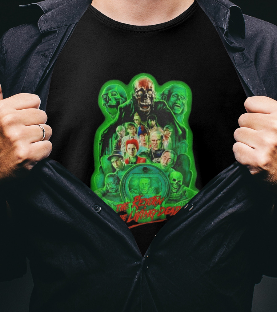 The Return Of The Living Dead 1985 Horror Zombie Movie Characters T-Shirt