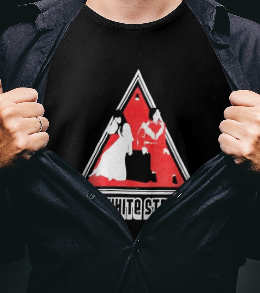 The White Stripes Triangle Red And White Duo T-Shirt