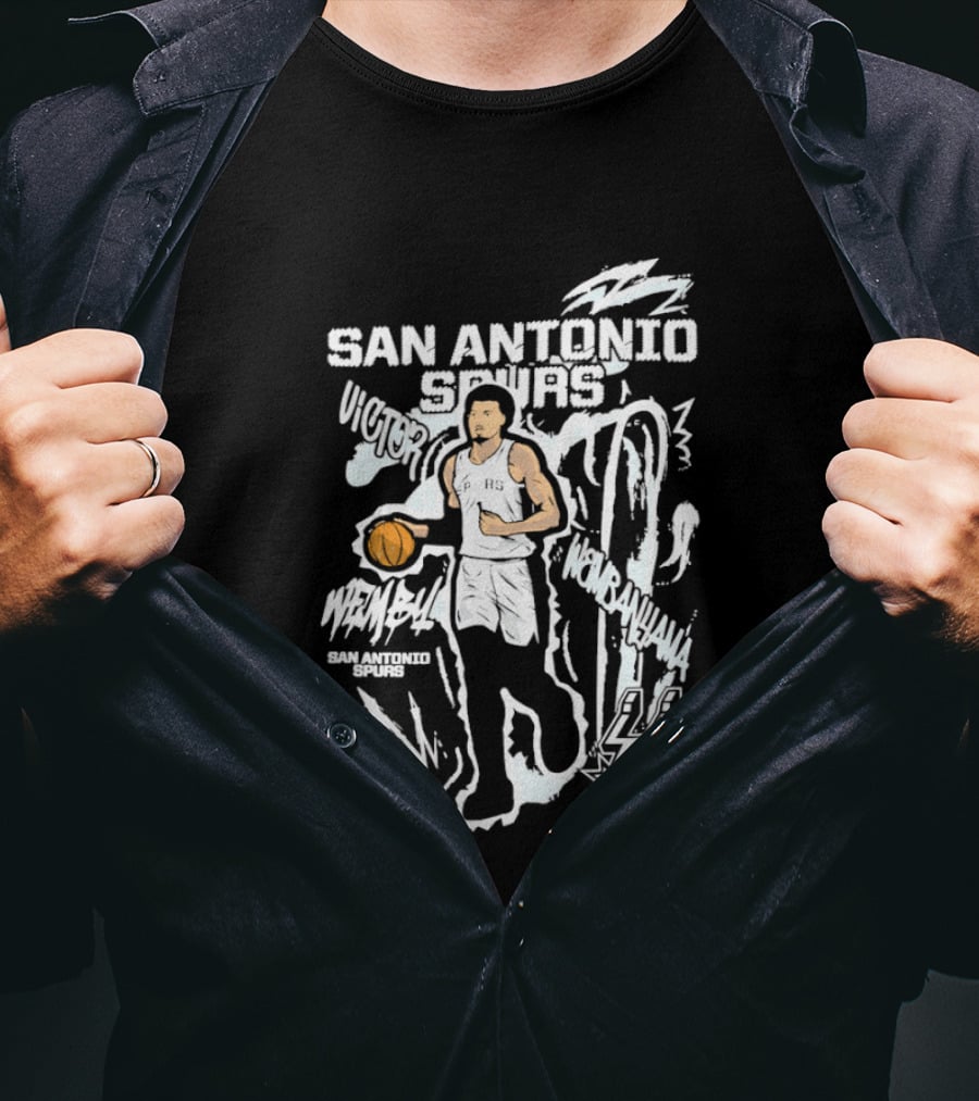 Victor Wembanyama San Antonio Spurs Basketball NBA Player 1 T-Shirt