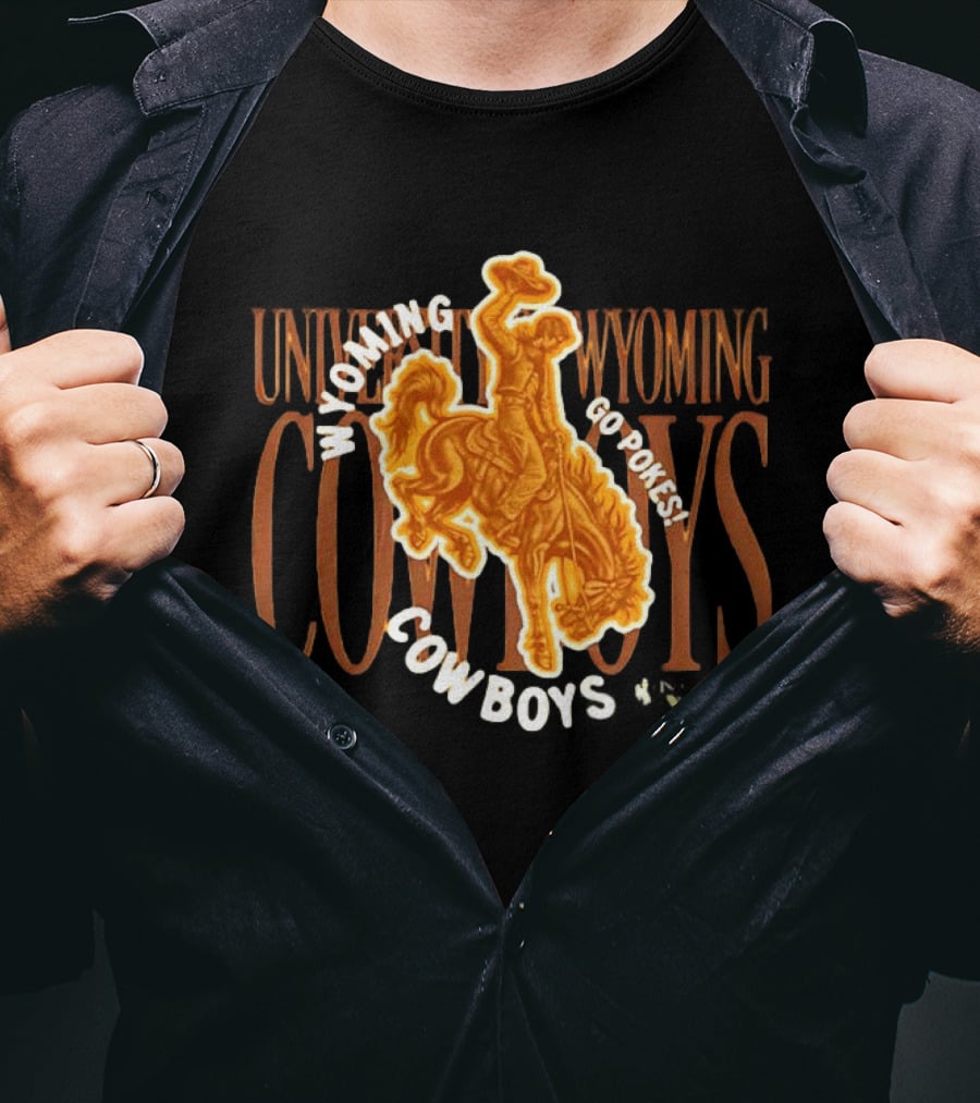 University Of Wyoming Cowboys Go Pokes Rodeo Spirit T-Shirt