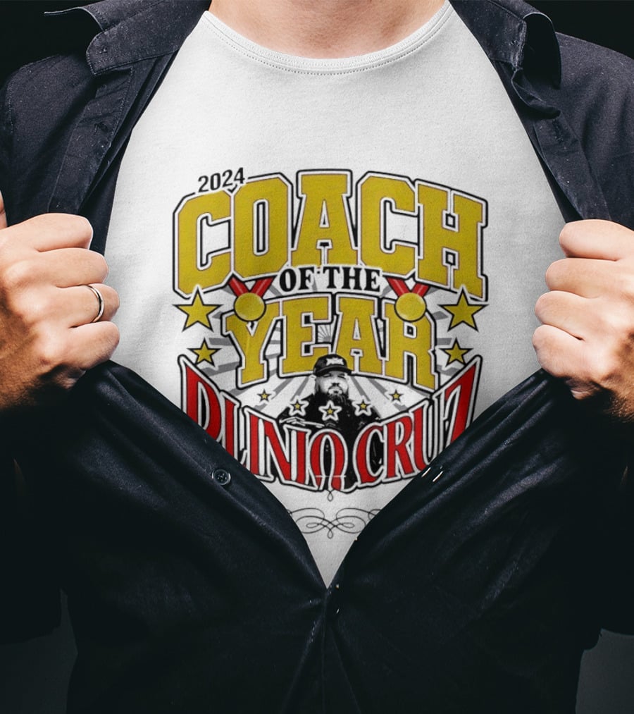 2024 Coach Of The Year Plinio Cruz Stars And Accolades T-Shirt