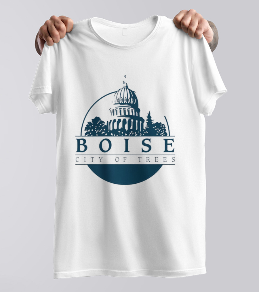 Boise City Of Trees Capitol Building Skyline T-Shirt