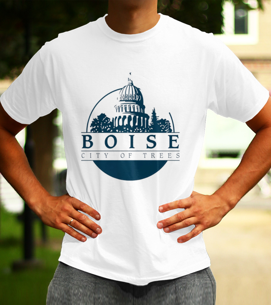 Boise City Of Trees Capitol Building Skyline T-Shirt