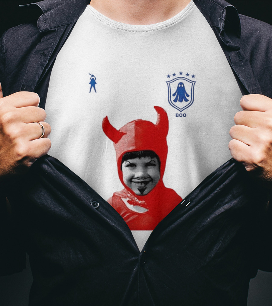 Seleção Diabo Problem Child Red Devil Costume T-Shirt