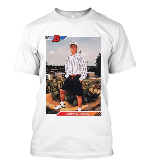 Chipper Jones Rookie Card Braves Baseball Legend T-Shirt