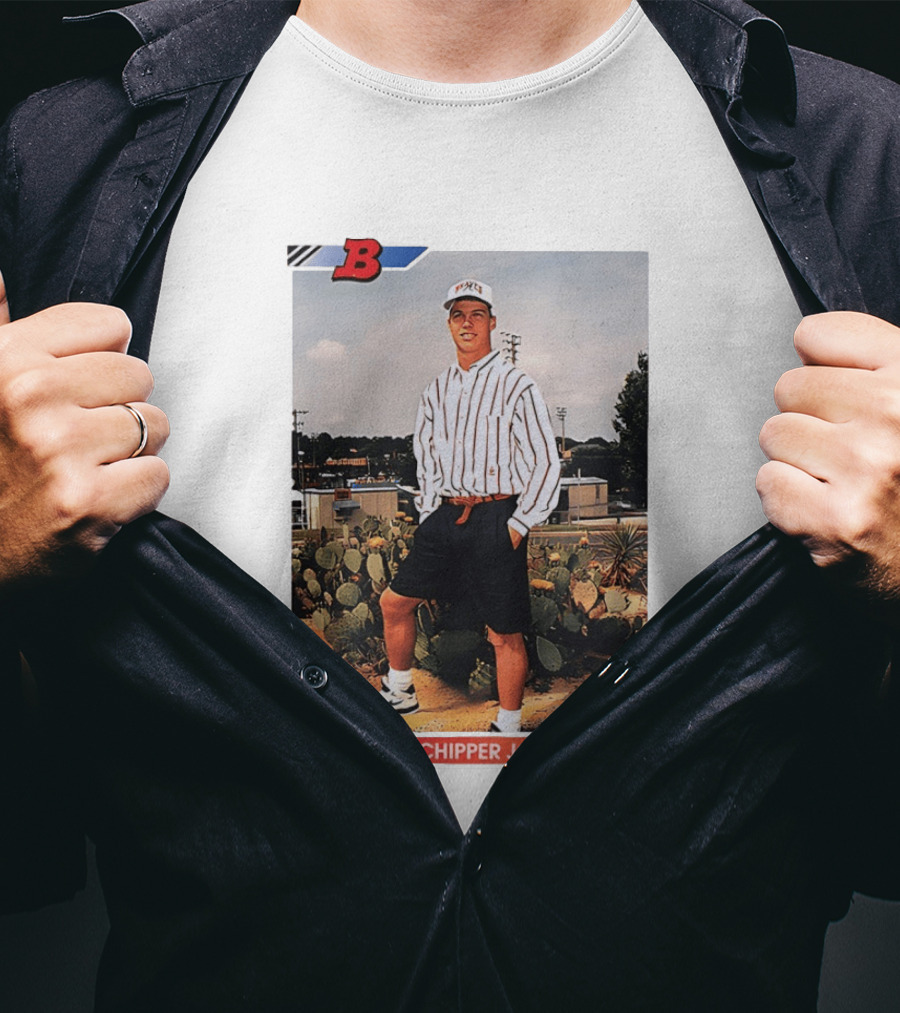 Chipper Jones Rookie Card Braves Baseball Legend T-Shirt