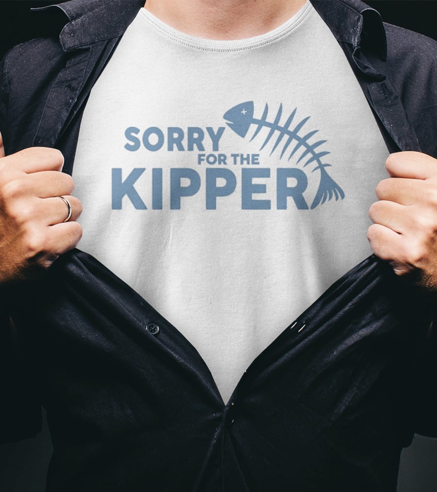 Sorry For The Kipper Fish Skeleton T-Shirt