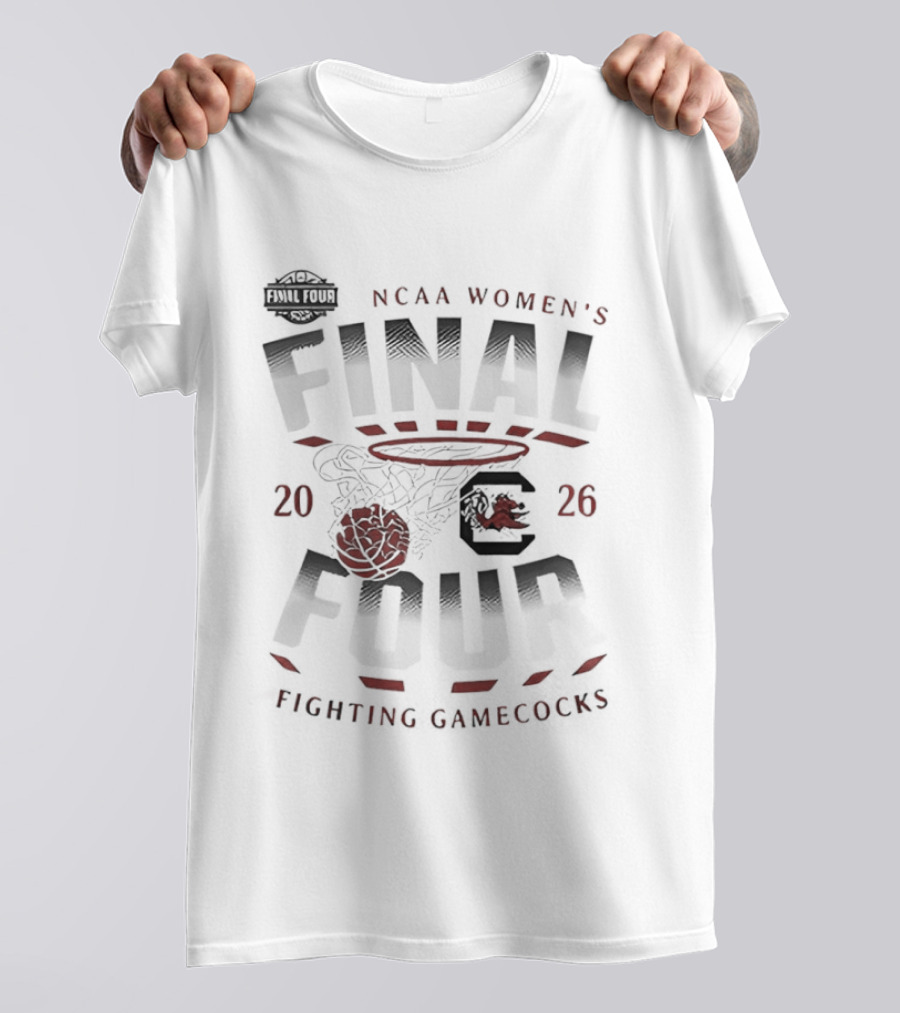 NCAA Women's Basketball 2026 Final Four South Carolina Gamecocks Fighting Gamecokes T-Shirt