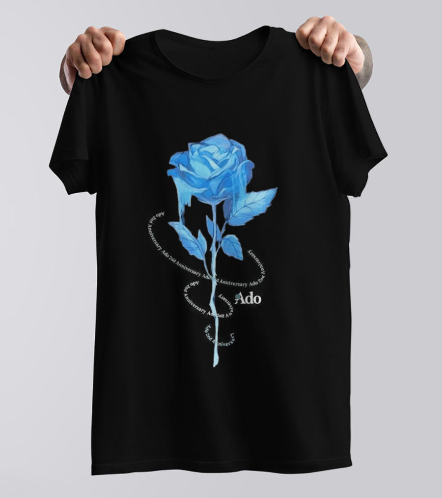 Ado Staff Blue Rose 5th Anniversary Los Angeles LA T-Shirt