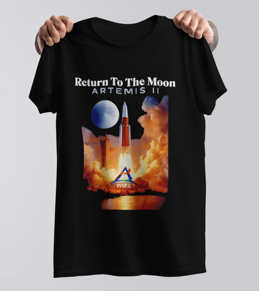 Artemis II Return To The Moon Rocket Launch NASA Mission T-Shirt