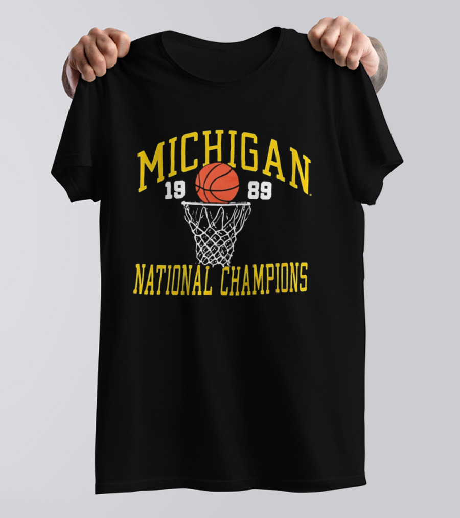 Michigan 1989 Basketball National Champions T-Shirt