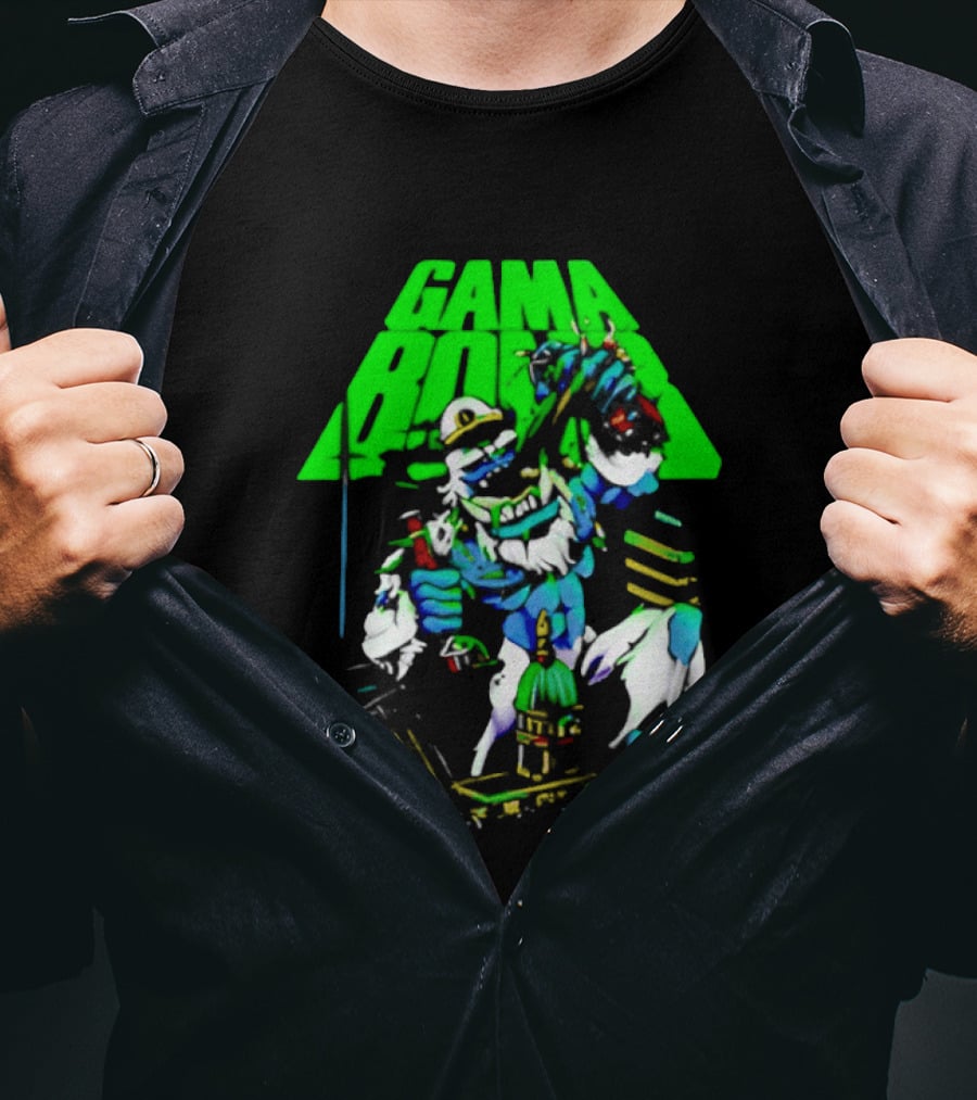 Gama Bomb Drink Up Skeleton Monster Cheers T-Shirt