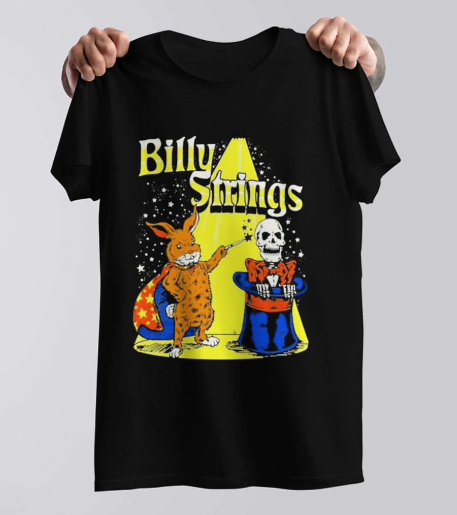 Billy Strings Rabbit Magician Skeleton Star Cape T-Shirt