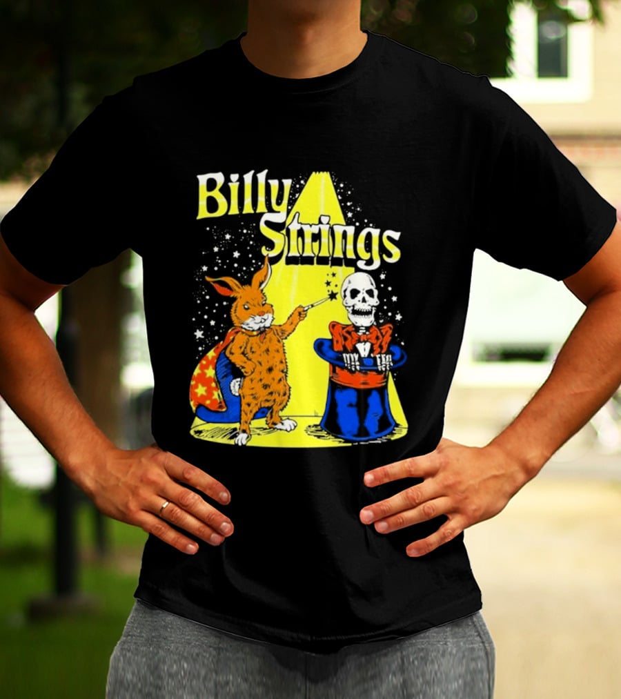 Billy Strings Rabbit Magician Skeleton Star Cape T-Shirt