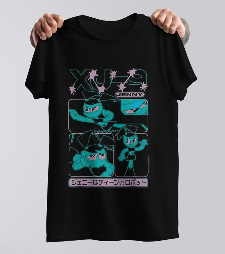 My Life As A Teenage Robot XJ 9 Kanji Retro Cartoon T-Shirt