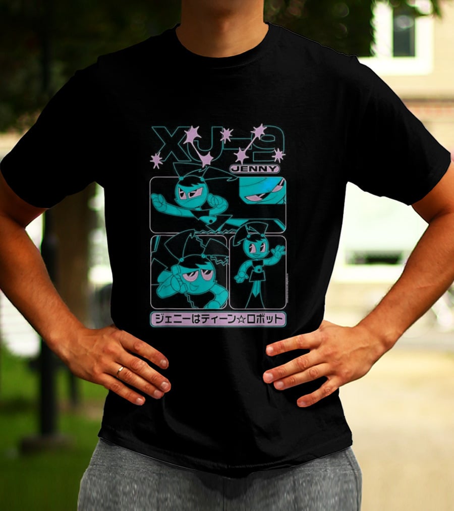 My Life As A Teenage Robot XJ 9 Kanji Retro Cartoon T-Shirt