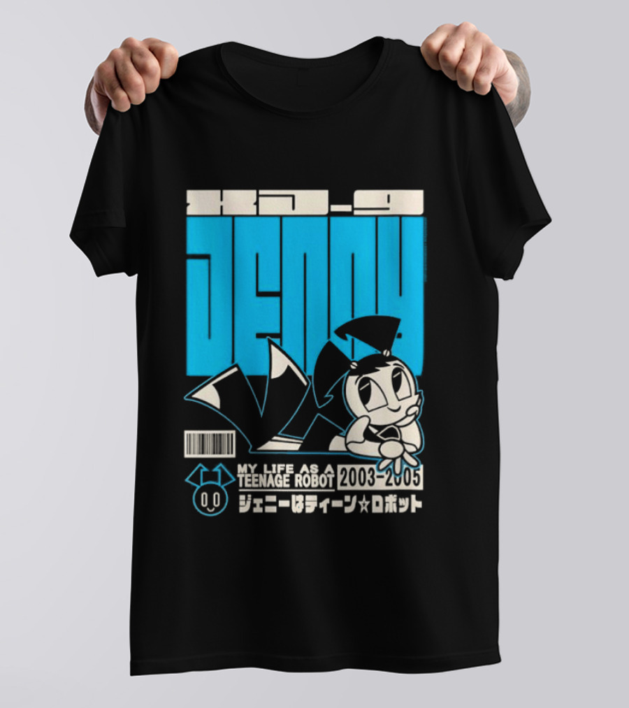 Jenny Kanji My Life As A Teenage Robot 2003 2005 Retro Manga Anime T-Shirt