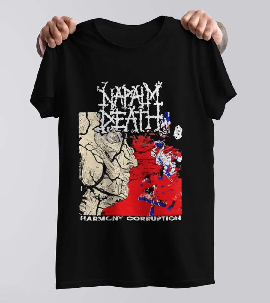 Napalm Death Harmony Corruption Abstract T-Shirt