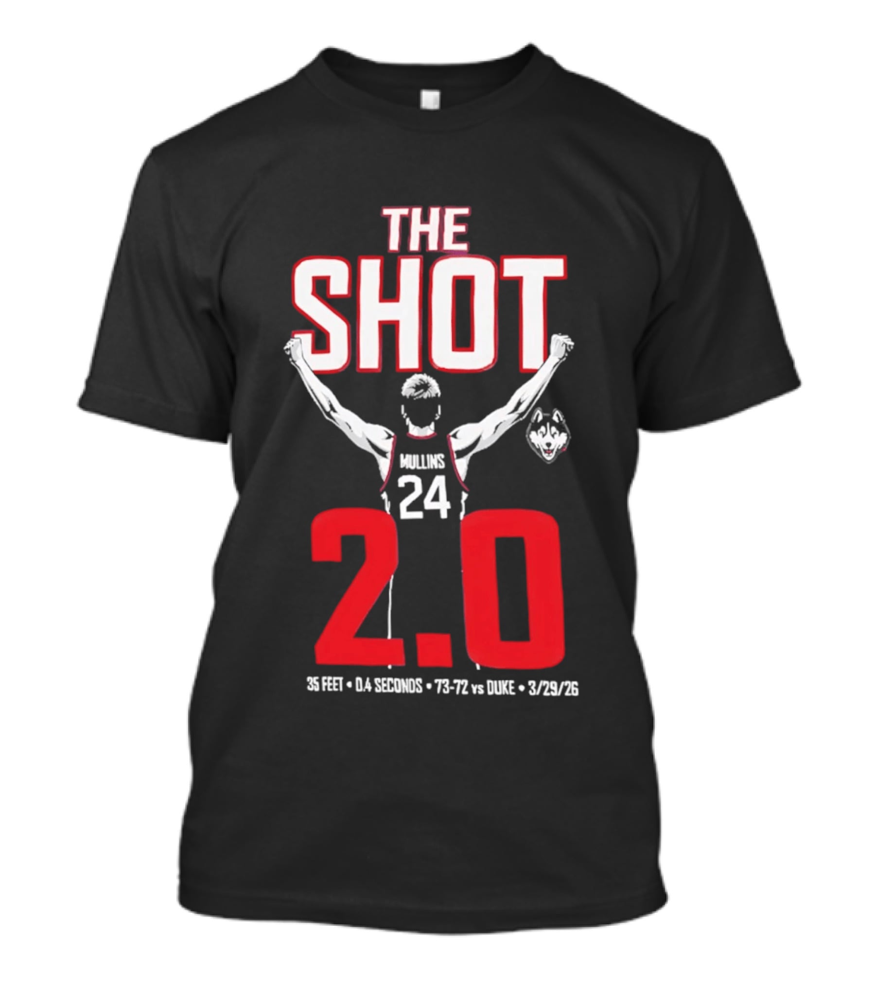 UConn Basketball Braylon Mullins The Shot 2.0 75 72 Vs Duke 3/24/22 T-Shirt