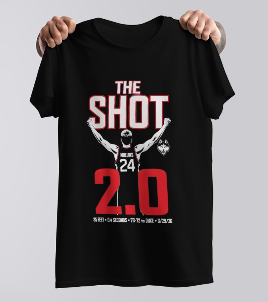 UConn Basketball Braylon Mullins The Shot 2.0 75 72 Vs Duke 3/24/22 T-Shirt