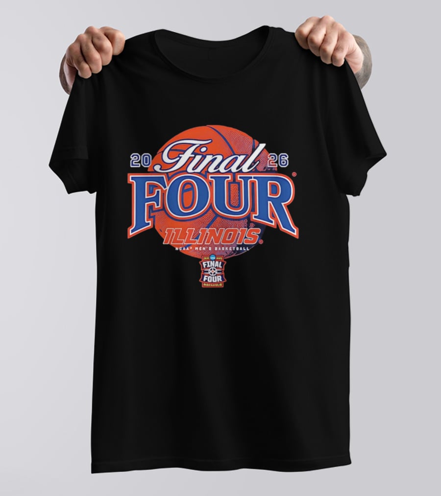 2026 Final Four Illinois NCAA Men's Basketball March Madness Indianapolis T-Shirt