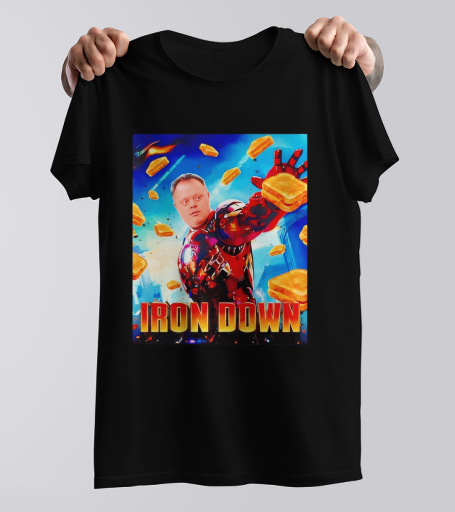 Iron Down Meme Toasted Hero Explosion T-Shirt